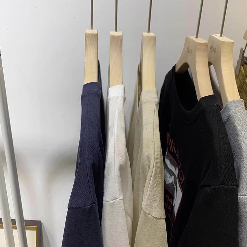 Camiseta de Algodão Feminina de Verão com Estampa de Coelho de Desenho Animado: Solto, Confortável, Manga Curta, Comprimento Médio