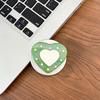 Women'S Magnetic Suction Is Suitable For Magsafe Watching Dramas, Desktop Mobile Phone Airbag Holder, Rhinestone, Heart-Shaped Mirror Sticker