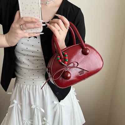 2025 New Sweet Dating Pillow Bag Exquisite Small Bag Women's Wedding Bag Versatile Portable Shoulder Messenger Bag