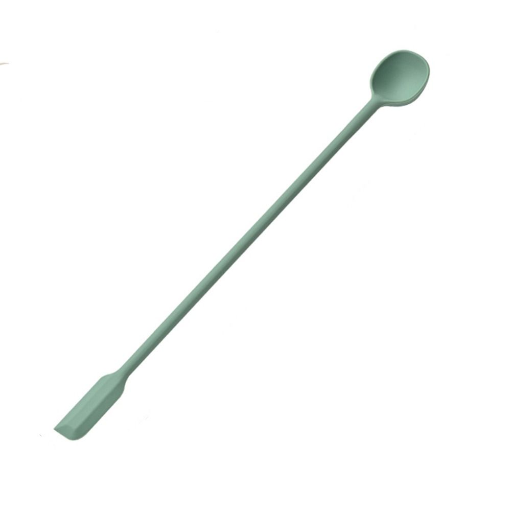 Long Hand Silicone Spatula Party Supplies Coffee Spoon Cosmetics Spoon  Kids