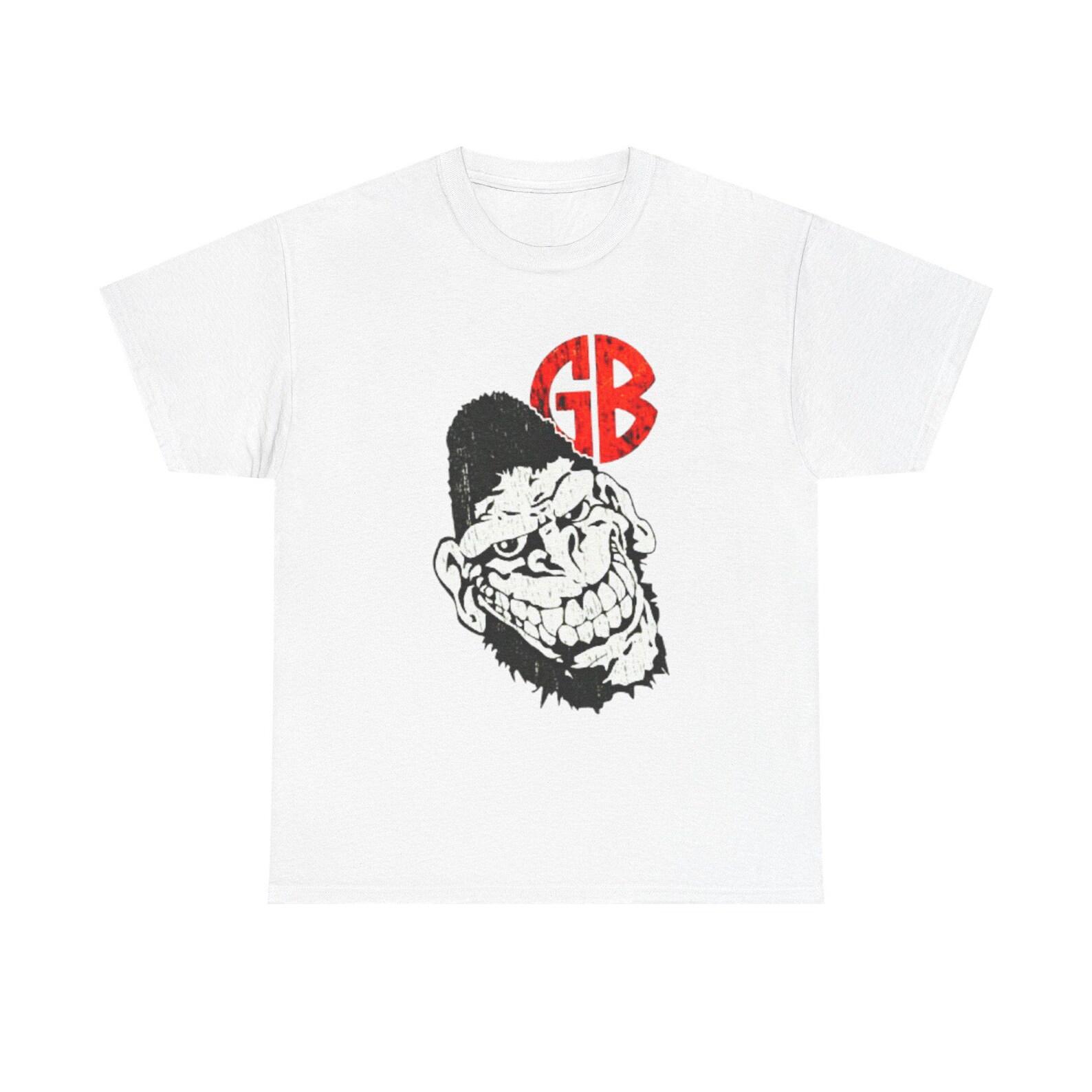 Punk Skull Face Cartoon Tee | Grunge Street Art Graphic Shirt 2XL