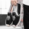 Men Casual Loafers Classic Comfort Tiger Head Embroidered Walking Shoes Male Letter Printing Slip On Soft Sole Jogging Trainers