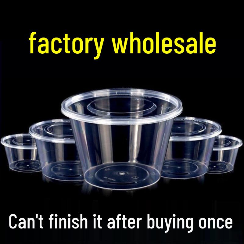 Leak-Proof Disposable Soup Container – Thick, Sealed, No-Spill Round Design.