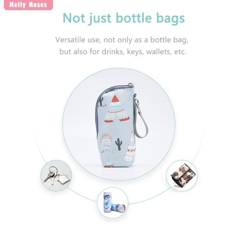 Portable Milk Bottle Bag for Baby Convenient Feeding Lightweight Bottle Holder Storage Pouch Stroller Bottle Organiser