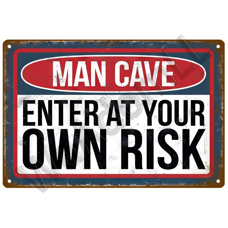 

Оловянный знак опасности в стиле ретро, ​​винтажный настенный плакат, металлический знак, декоративная настенная тарелка, предупреждающая табличка, металлический винтажный декор, аксессуары 20x30cm