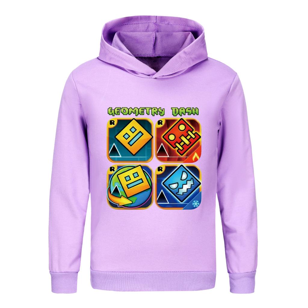Geometry Dash Kleidung Kinder Frühling Herbst Hoodies Baby Jungen Kapuzenpullover Kleinkind Mädchen Lässige Oberbekleidung Kinder Jacken