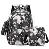 Set Oxford 3piece Backpack Big Capacity Breathable Laptop Compartment For Teens