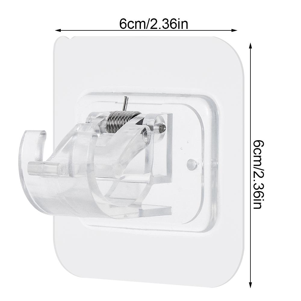 Bathroom Holder Powerful Free Punching Rod Hanging Clip Door Hanger Storage Rack Curtain Rod Hook