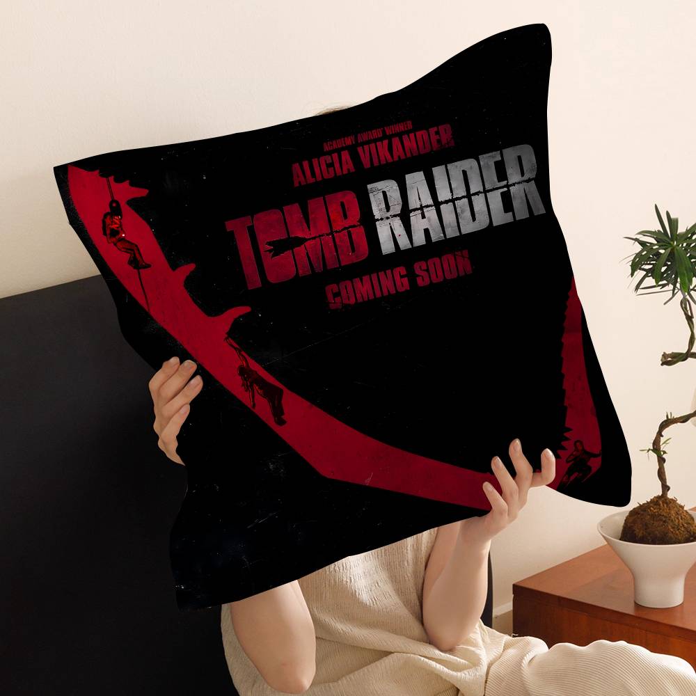 Tomb Raider Anime Pillow Cushion Cover Pillowcase Living Room Sofa Home Decor