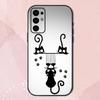 Cat Cute Funny Pet Phone Case For Samsung S24,S21,S22,S23,S30,Ultra,S20,Plus,Fe,Lite,Note,10,9,5G Black Soft Shell