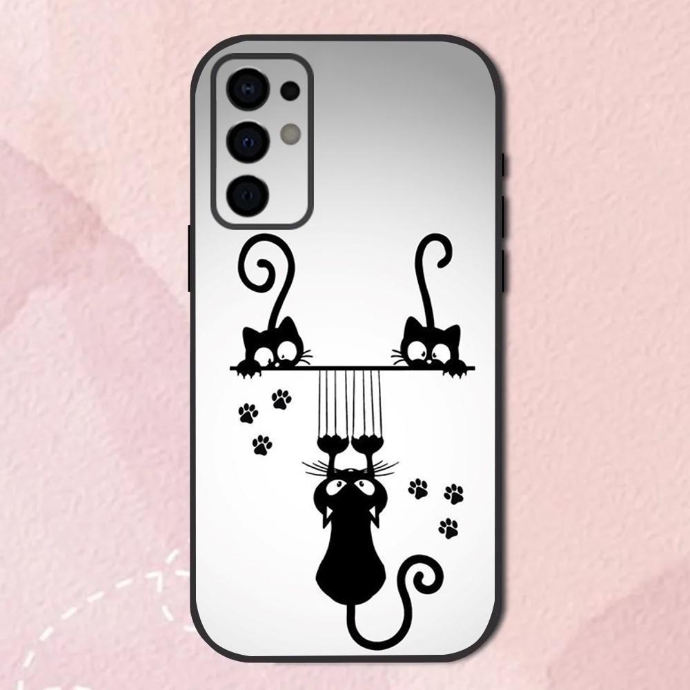 

Cat Cute Funny Pet Phone Case For Samsung S24,S21,S22,S23,S30,Ultra,S20,Plus,Fe,Lite,Note,10,9,5G Black Soft Shell Samsung S105G