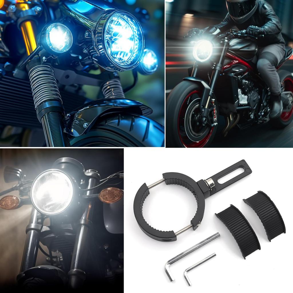 Fog Lamp Stays, Universal for Motorcycles, Fog C-Bracket-HG-4.5+6.5