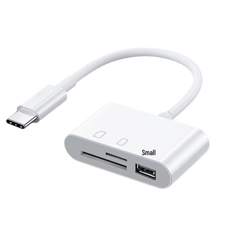 Multi-Function USB-C Card Reader with TFSD, Camera, and Mobile Phone Support