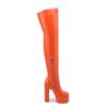 Elastic Women's Over the High Knee Boots Platform Sexy Winter Thigh High Boot Pink Black Green Red  Long Party Shoes Ladies