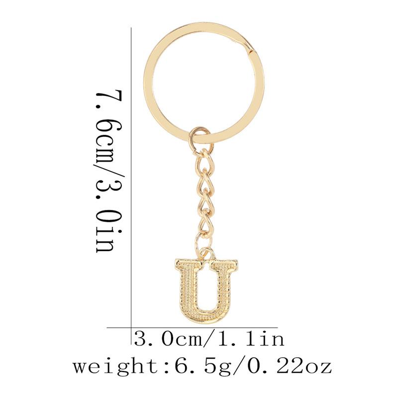 26 Alphabet Schlüsselanhänger Initial Schlüsselanhänger Zubehör Anhänger für Geldbörse Rucksack Handtasche Charms