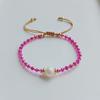 Faceted  Beaded Bracelet For Women  Natural Pearl Bracelets Jewelry Pulseras Femme Y2K Accessories