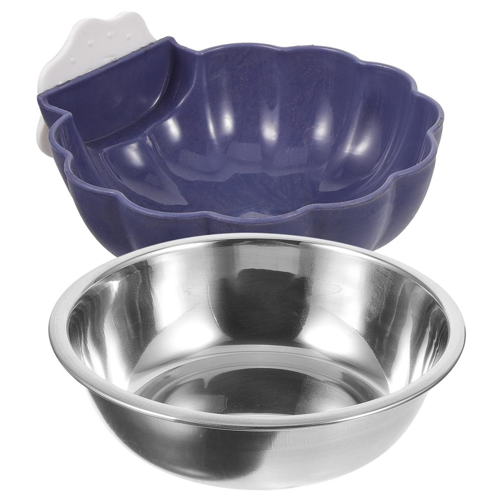 Hanging Pet Bowl Cat Feeder Puppy Supply Crate Dog Stainless Bowls Dishes Large Dogs Plastic Cage Rabbit Water Small