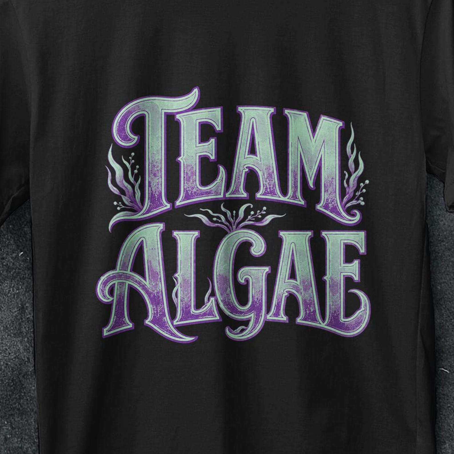 Team Algae T-Shirt, Rcottagecore t-shirt, eflecting Pond Shirt, Algae team, Fight Fascism, DC Protest, Plant Lover gift, Botanical Shirt M