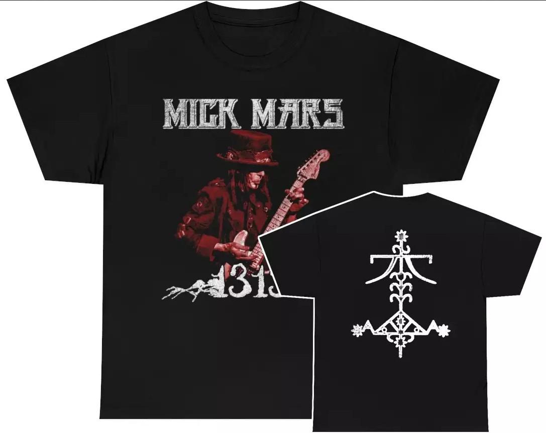 Mick Mars 1313 With Logo On Back Shirt Double Sided XXL