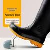 Zhongyi Men's Steel-Toe Industrial Rain Boots