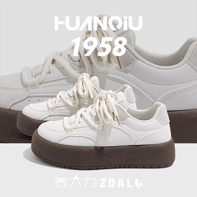 Global ZHQ3035 original little white shoes women's 2025 spring super fire new shoes women's casual platform versatile board shoes