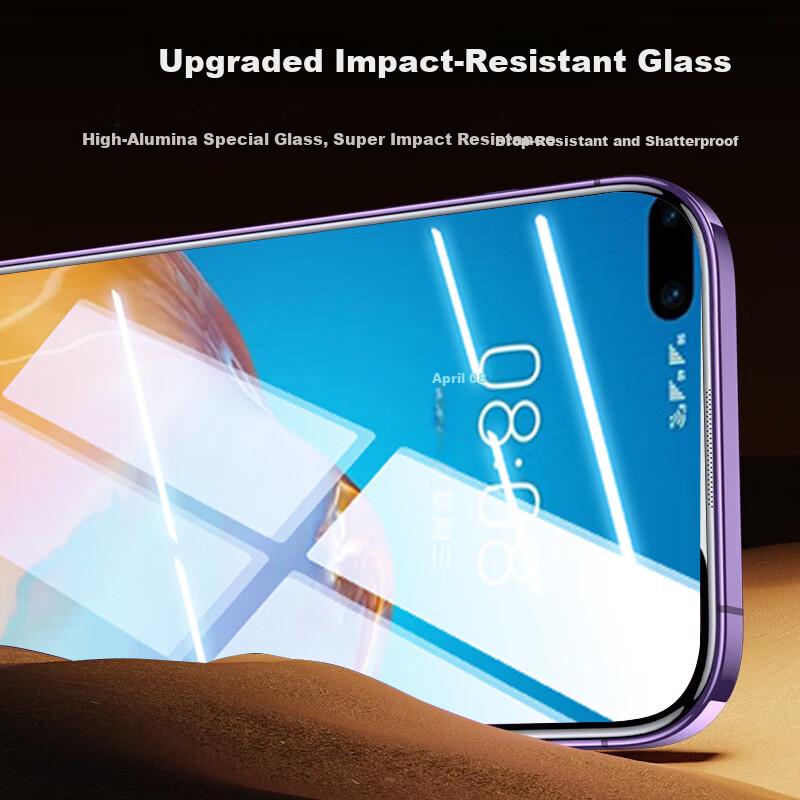 No Dust Warehouse 2 Pieces - Tempered Glass Screen Protector for Huawei P40, Full Coverage HD Glass Protective Film for Huawei P40 Smartphone