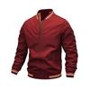 Lightweight Windproof Striped Cuff Jacket For Men Casual Style