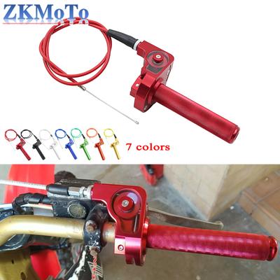 Universal Motorcycle ATV 7/8'' CNC Twist Throttle Handle Grip 1200mm Throttle Cable For KTM Honda Yamaha Kawasaki Suzuki Parts
