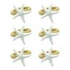 Starfish Napkin Rings White Sea Star Napkin Holders Coastal Style Napkin Rings for Beach Theme Party Dinner Party Wedding Table Decor