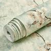 Retro Self-adhesive Wall Stickers Floral Pattern Non-woven Wallpaper for Living Room Background Wall Stickers DIY Home Decor