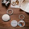 WTEMPO Anpassbares beidseitig zu öffnendes rundes Ring-Legierungs-Schlüsselanhänger-Set DIY Damenmode-Schmuck Geburtstagsgeschenk Festliches Andenken