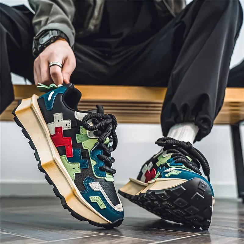 2024New Retro Luxury New Anti Slip Breathable Lightweight Running Shoes Fashionable Casual Trendy Sports Shoes Height Increasing