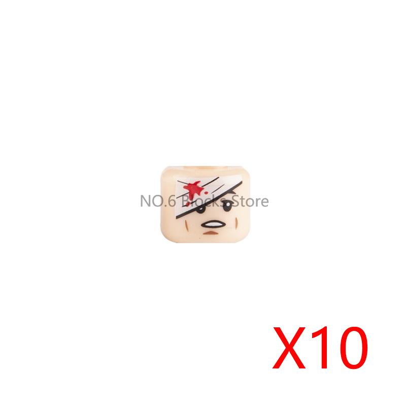 City Building Blocks Body Character Clothing Head Face DIY Parts Hair Expression Accessories Figure Headwear Helmet Bricks Toys