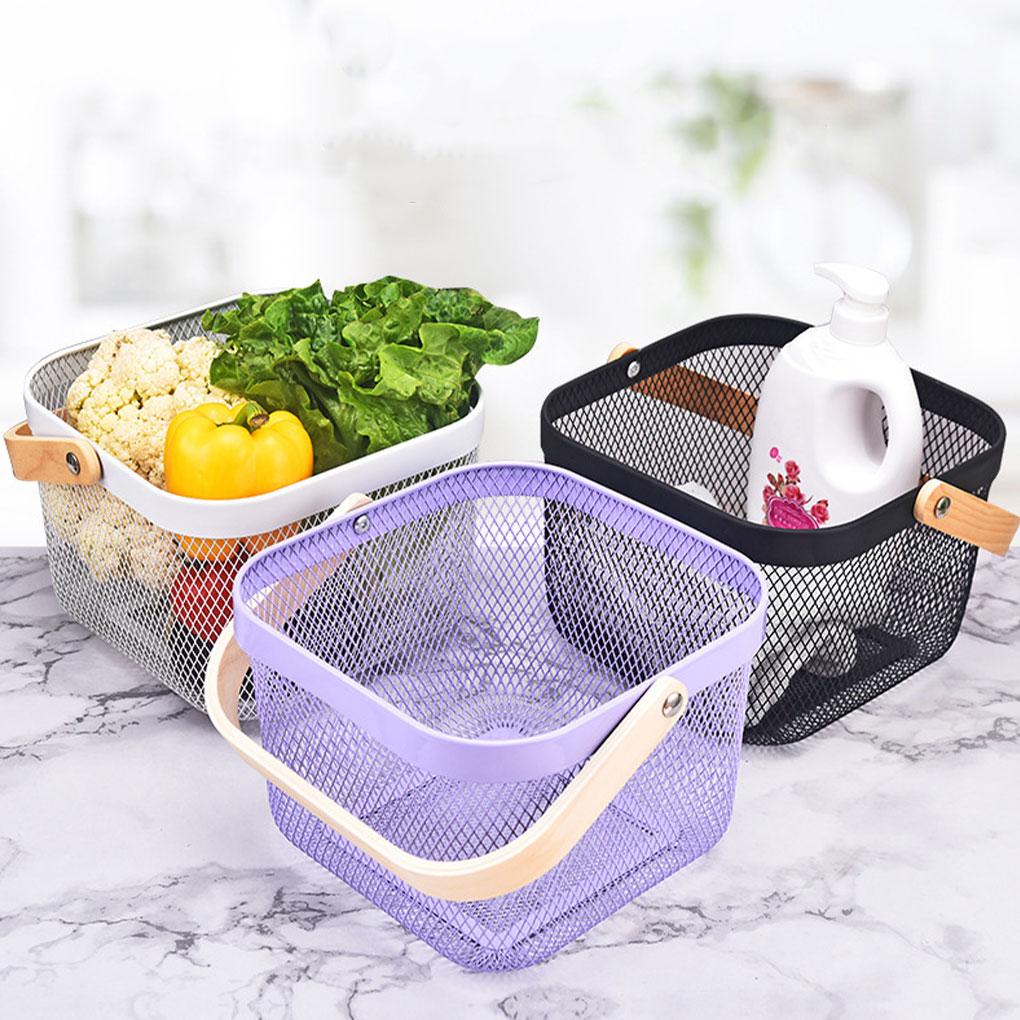 Durable Storage Solution Picnic Basket With Handle Small Basket With Handle Shopping Basket