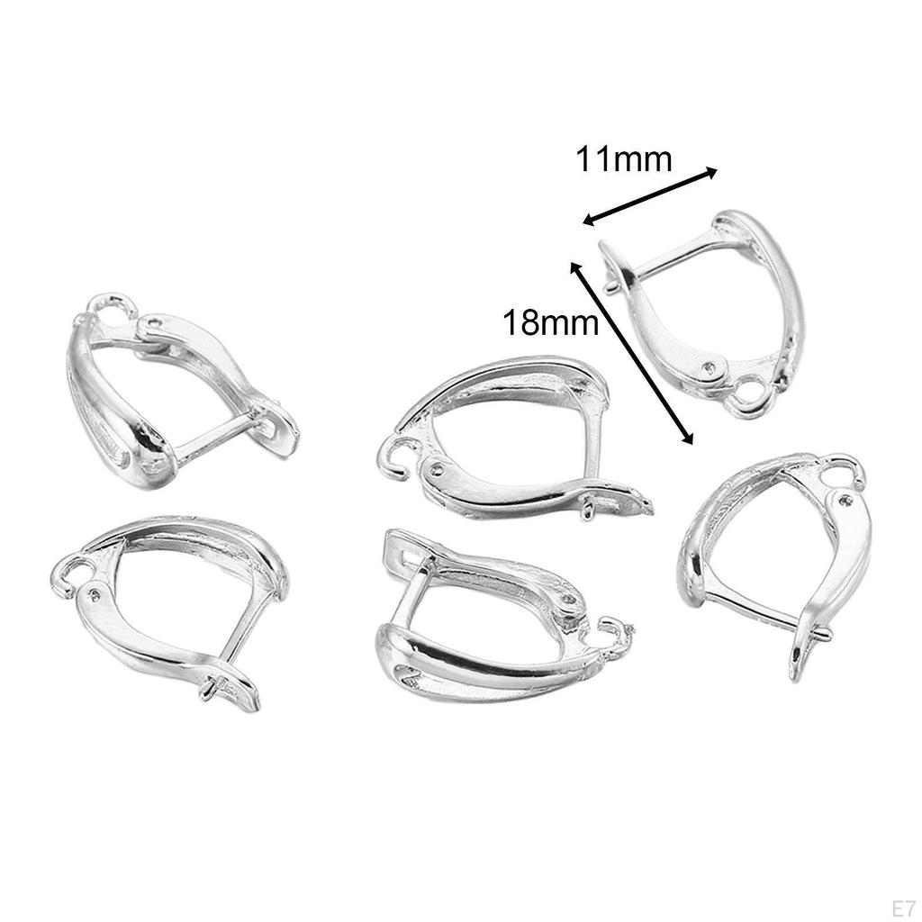 6 X Ganci per Orecchini Francesi, Accessori per Gioielli Fai da Te, Ciondoli, Chiusure per Ciondoli