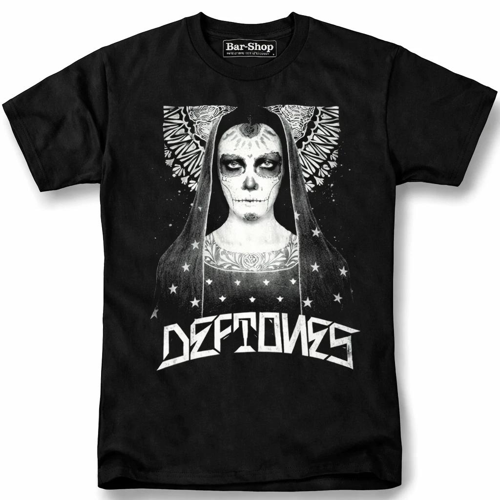 Deftones Metal Skull T-Shirt , Alternative Rock Band Music Graphic Tee Unisex L