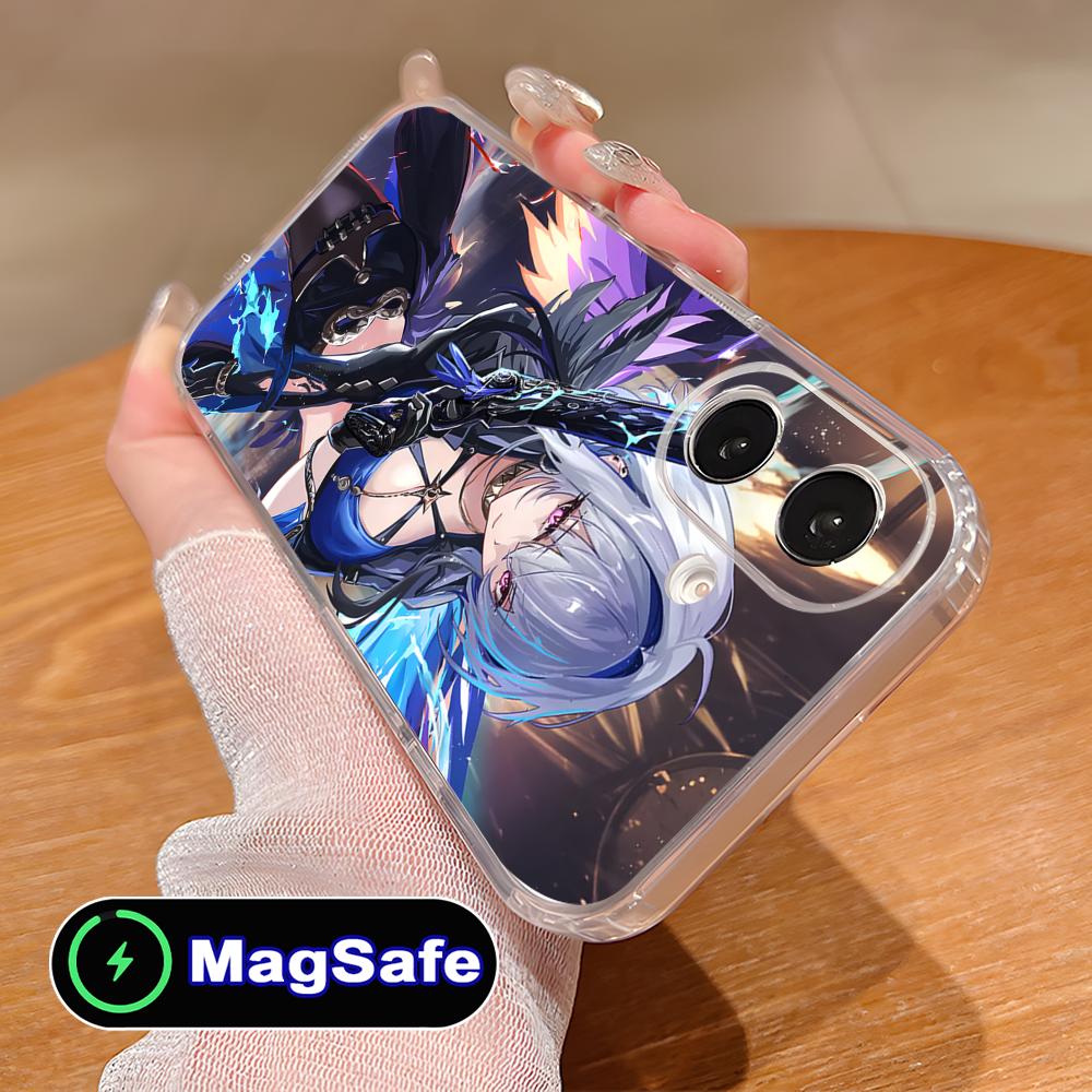 Wuthering Waves Galbrena Phone Case for iPhone 17 16 15 14 13 12 11 Air Pro Max Plus Mini Magsafe Clear Colorful Cover Luxury
