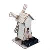 Wooden Electric Windmill House Handmade Material Set Creative Assembled Science Education Jigsaw