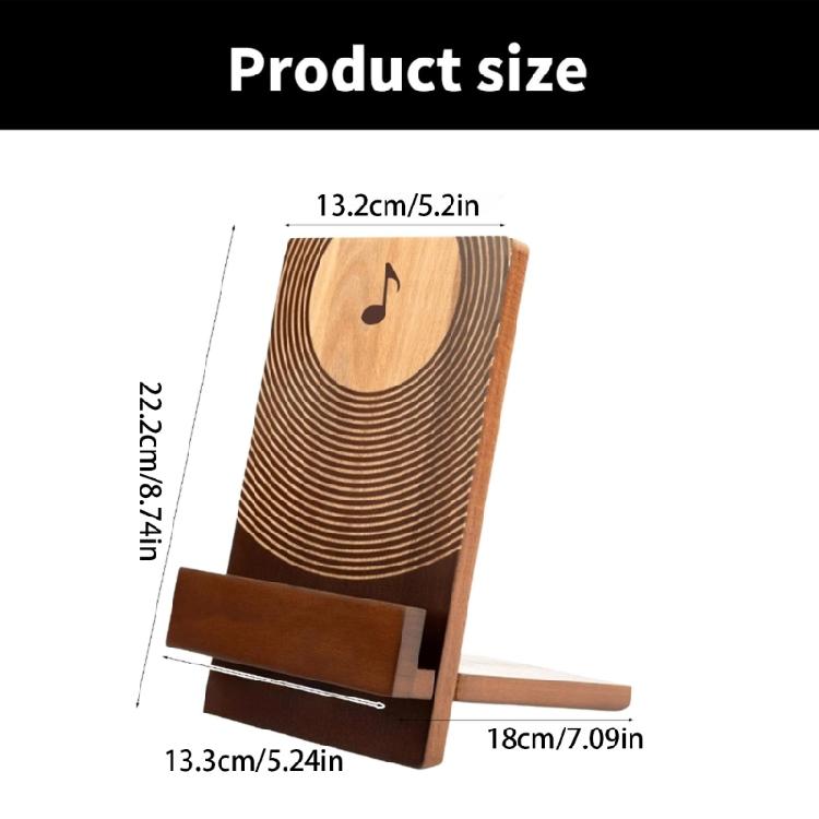 Elegante Supporto Espositore per Raccolta Dischi Base Robusta in Legno Organizzatori Portatili da Scrivania per Organizzazione Album