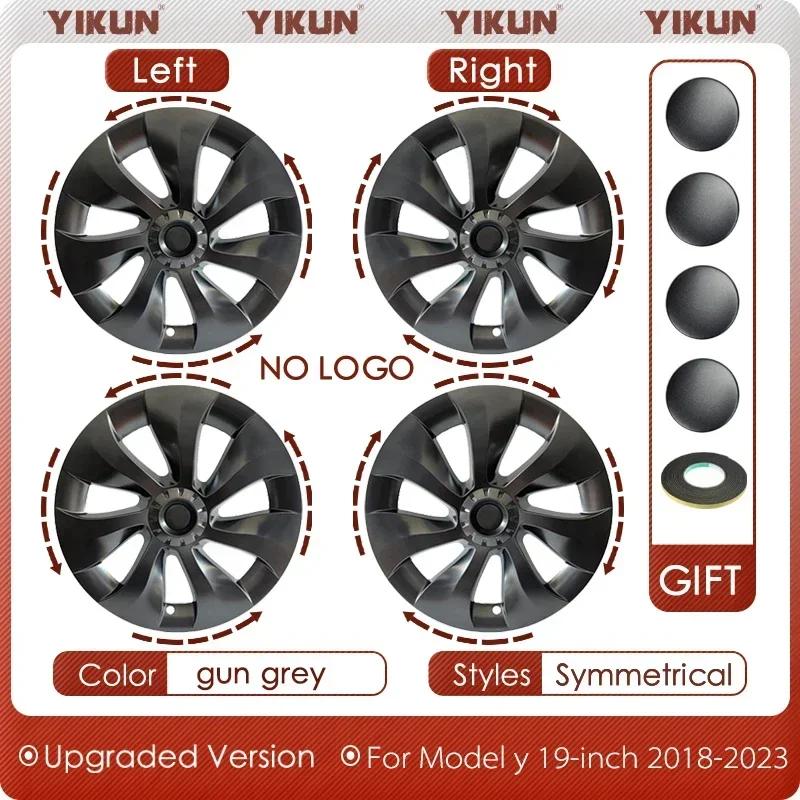 4PCS Wheel Cover Performance Replacement  for Tesla Model Y 19 Inch Wheel Caps Automobile Hubcap Full Cover Accessorie 2023 2024 most buy&19 Inch 2018-2024&For Model Y