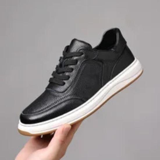 

Leather Casual Sports Shoes, New Season Men s Casual Shoes, Fashionable and Versatile Breathable White Shoes 45