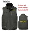 Men's Winter Multi-Pocket Fleece-Lined Vest