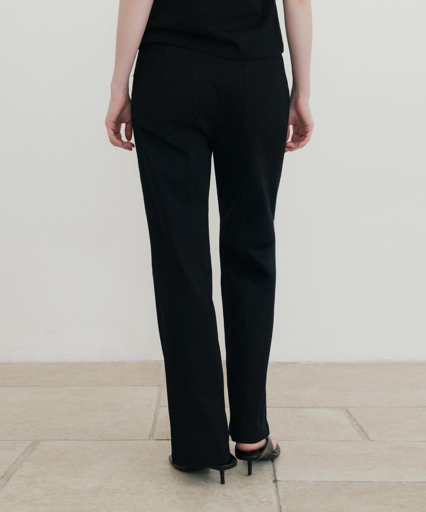 SSIN AND LEE (W) Roam Biker Detail Cotton Pants Black