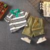 Trendy Summer Boys Polo Shirt Set For Kids Stylish Short Sleeve Outfit For Boys