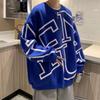 Men's Loose-Fit Round Neck Hoodie - Spring/Autumn 2023, Plus Size, Trendy Couple Style, Hoodless Jacket