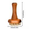 Brass Bead Massage Gua Sha Comb Meridian Brush Handle Point Massager Brush Durable Chinese SPA Acupoint Massage Tool