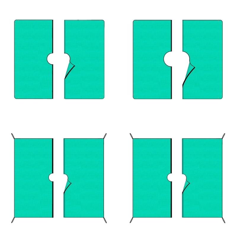 Pflanzenabdeckplane für den Außenbereich, Laubauffangmatte, leicht zu reinigen, Gartendecke, Astschnitt-Reinigungsmatte, faltbare Gartentarp