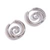 MamacitaSlay New Design Round Spiral Hoop Earrings Trendy Waterproof Jewelry 18k-gold-plated Stainless Steel Statement Earrings
