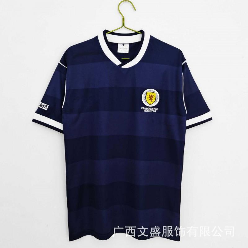 Vintage Scotland National Team Football Jersey Retro Replica Soccer Shirt Quick Dry Breathable Sportswear