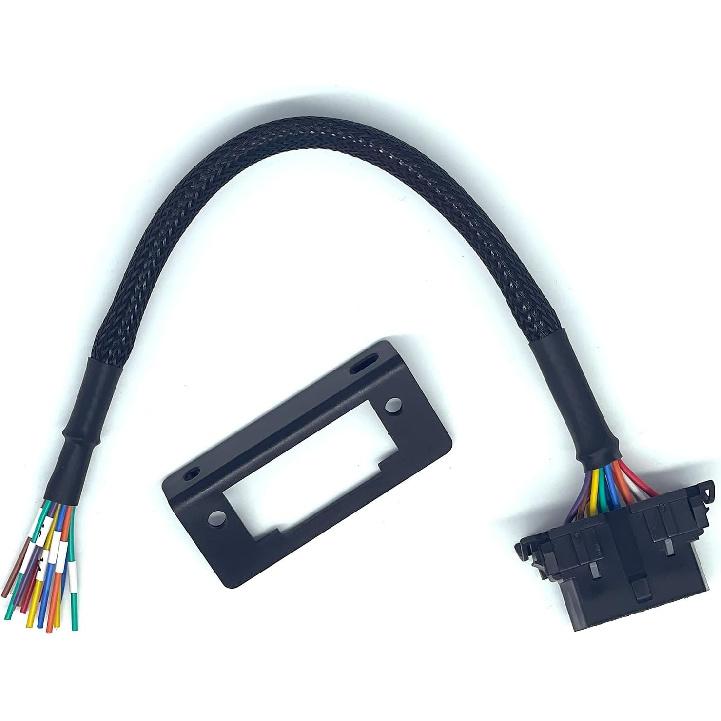 JUTA OBD2 J1962 Female To Open Pigtail Cable Bracket 16PIN OBDII Port Replacement Cable - [1Ft/30Cm]